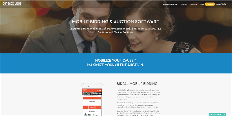 See how online silent auction software from OneCause can help your nonprofit with your next auction event.