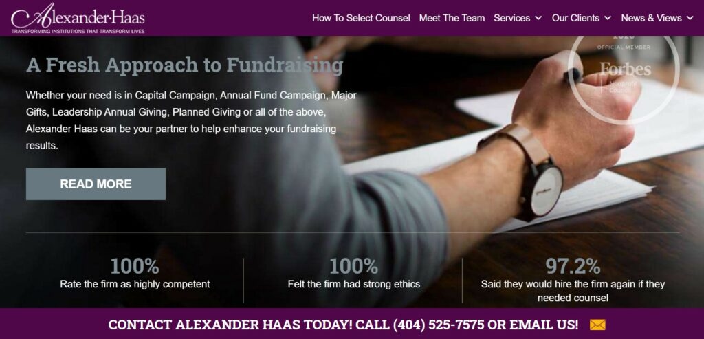 Alexander Haas is one of our favorite nonprofit consulting firms.