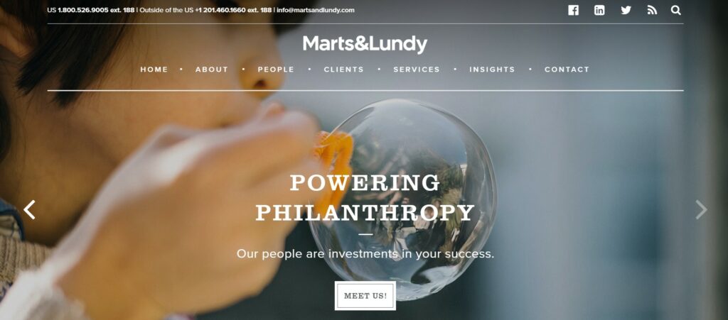 Marts and Lundy is one of our favorite nonprofit consulting firms.