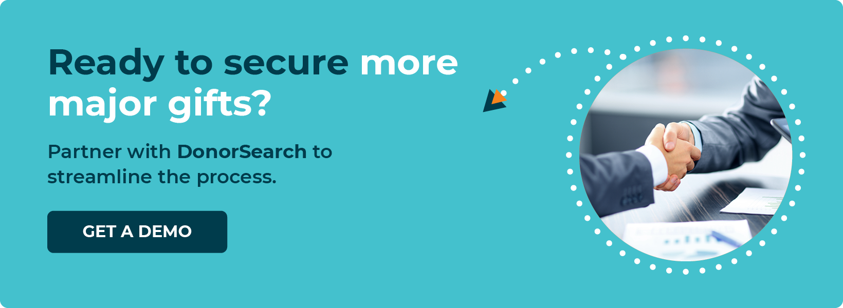 Click through to learn how DonorSearch can help your nonprofit secure more major gifts. 
