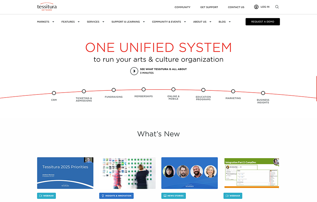 Tessitura's homepage